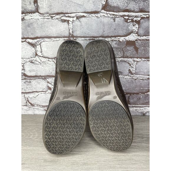 Dansko Tamara Chocolate Leather Strap Clogs Shoes Women Sz 40EU/9M US 4800457800 - Picture 8 of 16